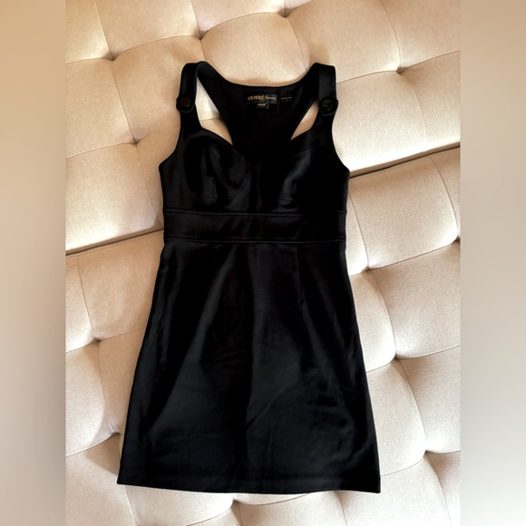 Guess Dresses & Skirts - Vintage Y2K Guess Jeans black pinafore dress size S